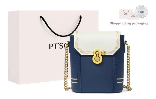 PT'SON Crossbody Bags Blue With White