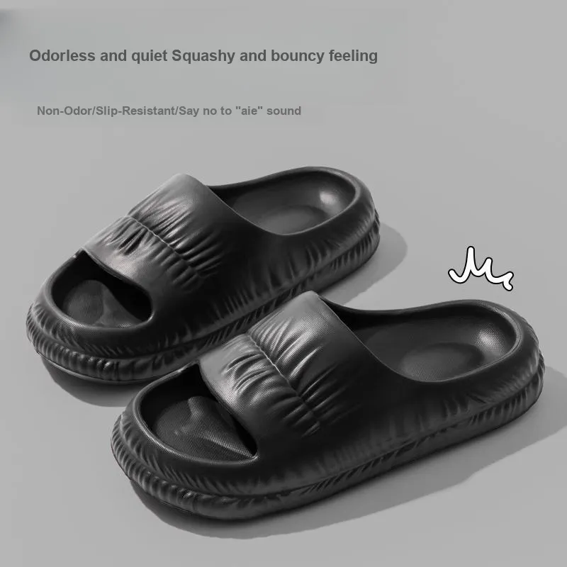 LUNNIFEIYA Platform Squashy And Bouncy Feeling Indoor Home Bathing Couple Slippers-10