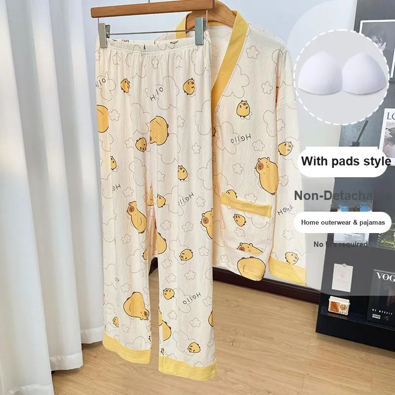 Sleeping Beauty Pajama Set Women's Yellow-3