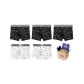 Box 5 Pack (Black+Black+Black+White+White)