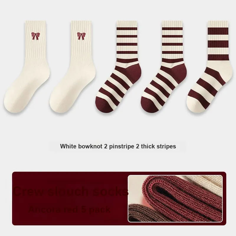KJ Mid-Calf Socks Unisex Multi Combo Set-45