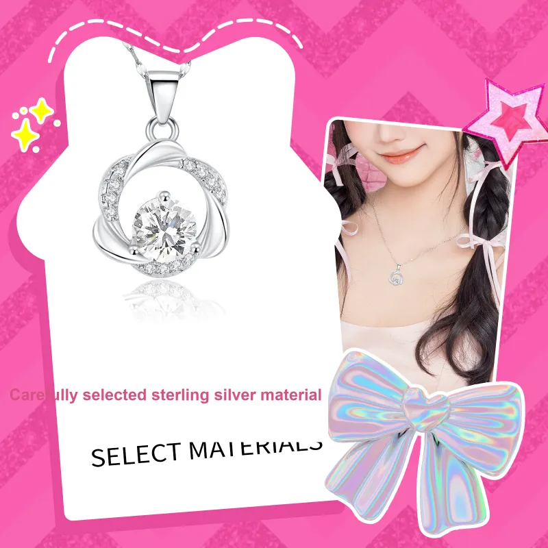 Barbie Sterling Silver Necklaces Unisex-1