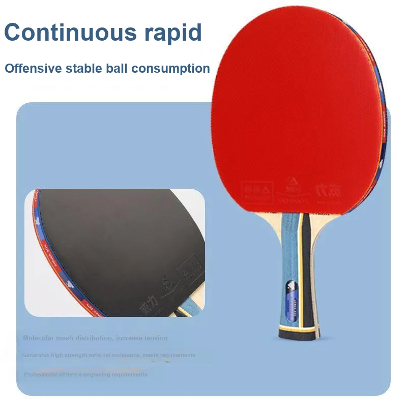 PEAK Ping Pong Paddles Unisex Pure Wood Carbon Fiber Single Racket-3