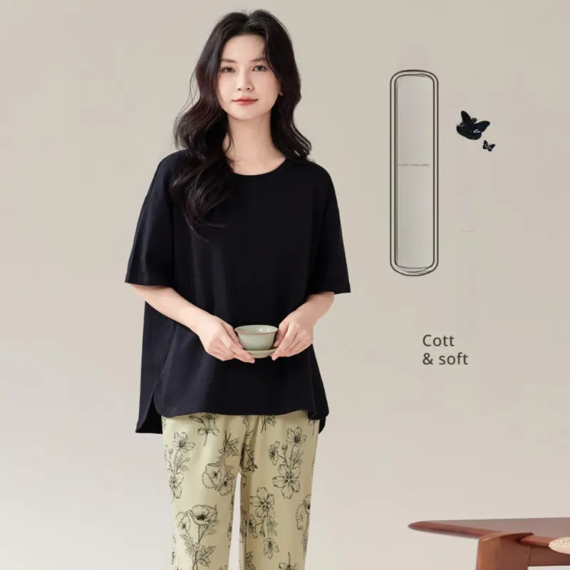 Ordifen Pajama Set Women's Black-2