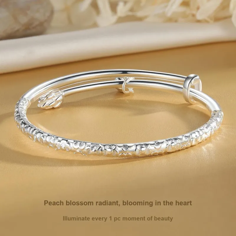 WINY S999 Sterling Silver Bracelets Women's Bestie/Couple Love Birthday Anniversary Confession Gift-1