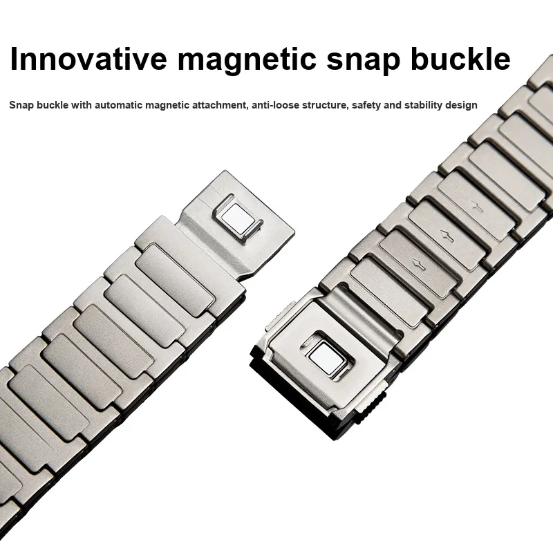 Vobafe Watch Band Huawei Compatibility Titanium Alloy Material-3