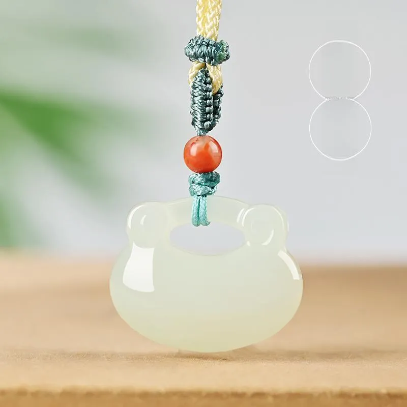 KUNYUYAO Hetian Jade Pendants White Jade Unisex-45