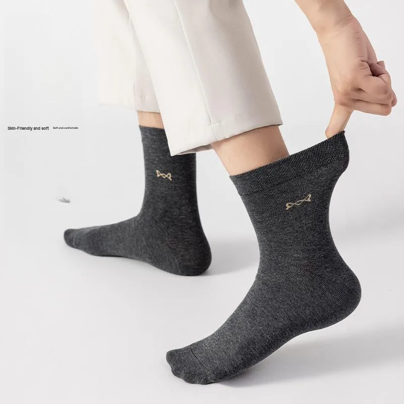 MIIOW Mid Calf Socks Men's Box 5 Pack-3