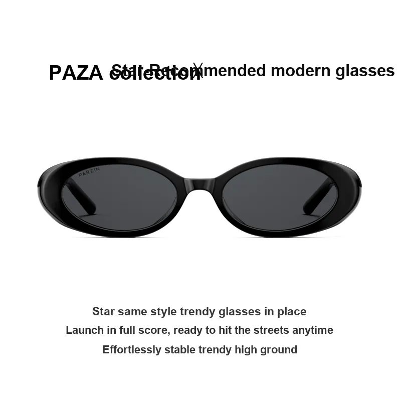 PARZIN Plate Frame Oval Sunglasses Unisex-1
