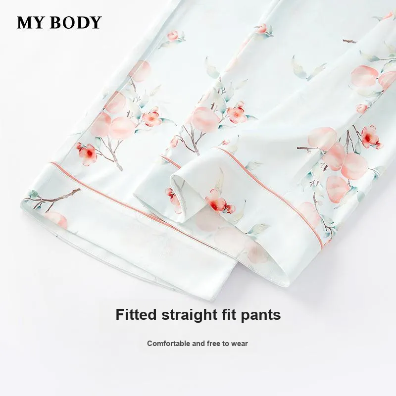 MY BODY Pajama Set Women's Peach Oolong-5