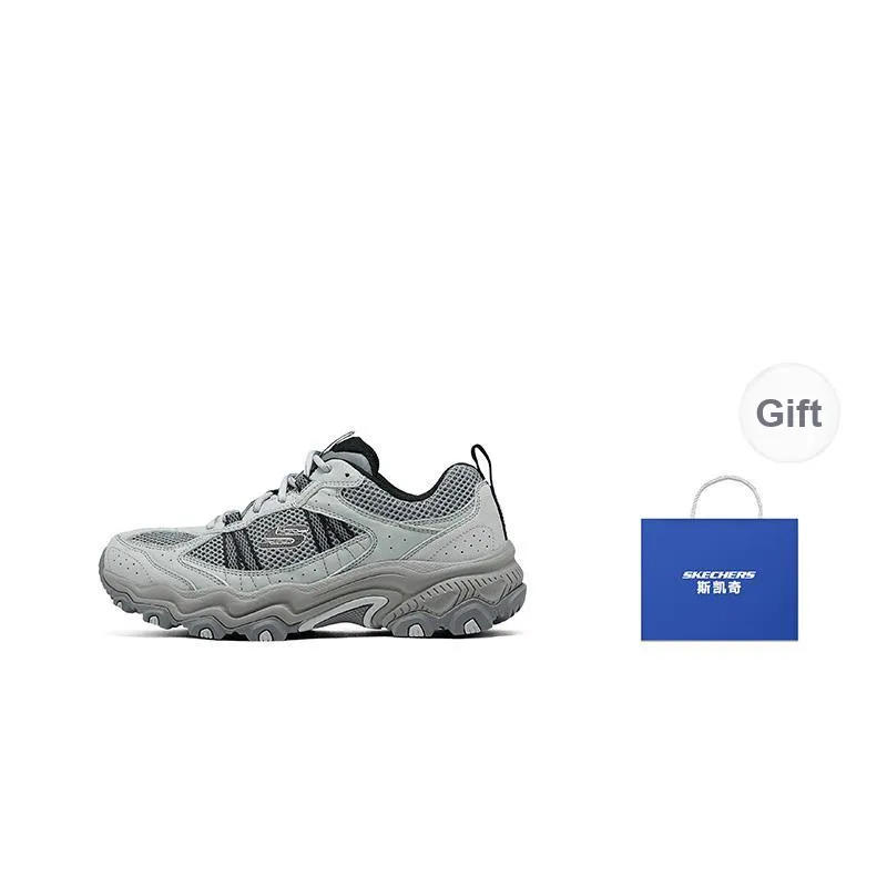 Skechers OUTDOOR MENS Abrasion Resistant Low Top Hiking Shoes Men's Gray-6
