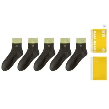 Master Mid Calf Socks Women's Shopping Bag 5 Pack Black