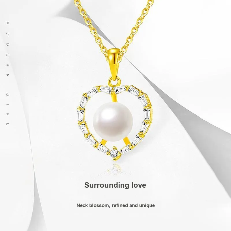 JINLIUFUJIXIANG Freshwater Pearl Necklaces Women's-1