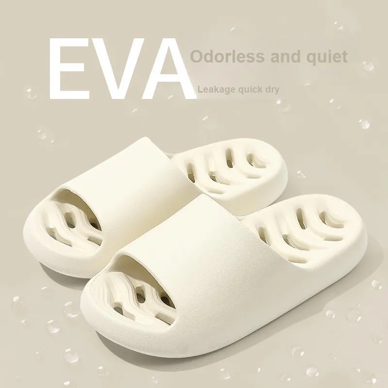 Foot Recreation Summer Comfortable Quiet Fishbone Slip Resistant Odor Resistant Comfortable Home Slippers-9