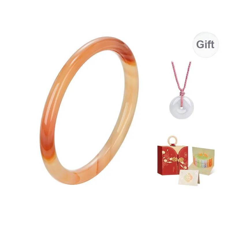 MAMADESHOUHU Chalcedony Jade Bangles Women's-5