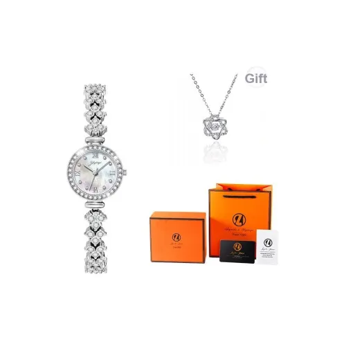 Yajiayi Наручные часы Кварцевый механизм Сплав Ремешок Жемчужная раковина Циферблат Цвет Женские часы