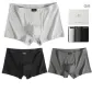 Narrow Waistband 3 Pack Box Included (Black+Dark Gray+Light Gray) 100% cotton High-Rebound Antibacterial