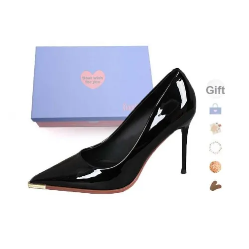 Xingdiman Низкий каблук Высокие каблуки 9 см Женские [Gift Box Set]