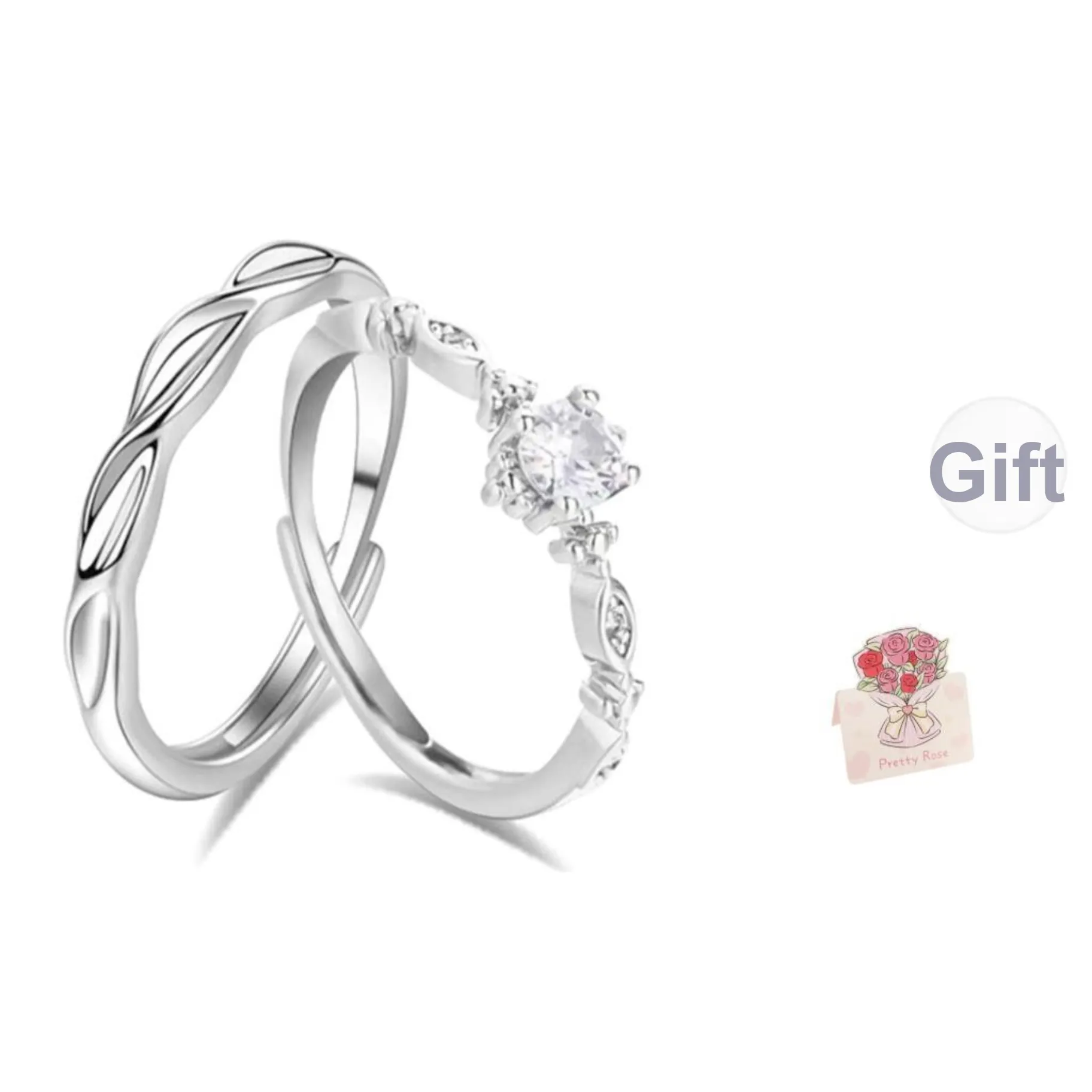 Love Jewelry Sterling Silver Rings Unisex