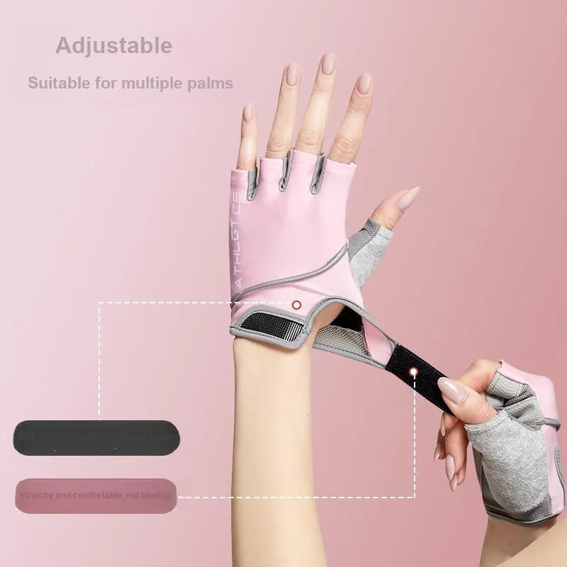 NAILEKESI Fitness Gloves Wear Resistant Protective Slip Resistant 1 Pair Adults Male Athletes Teenagers-6