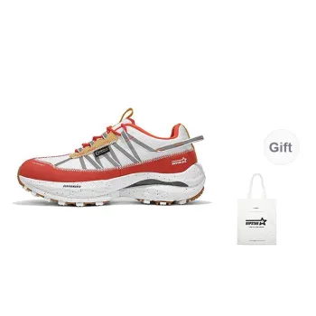 RIPSTAR Cushioning Slip Resistant Low Top Full Length Carbon Plate Running Shoes Unisex Red Rock Valley