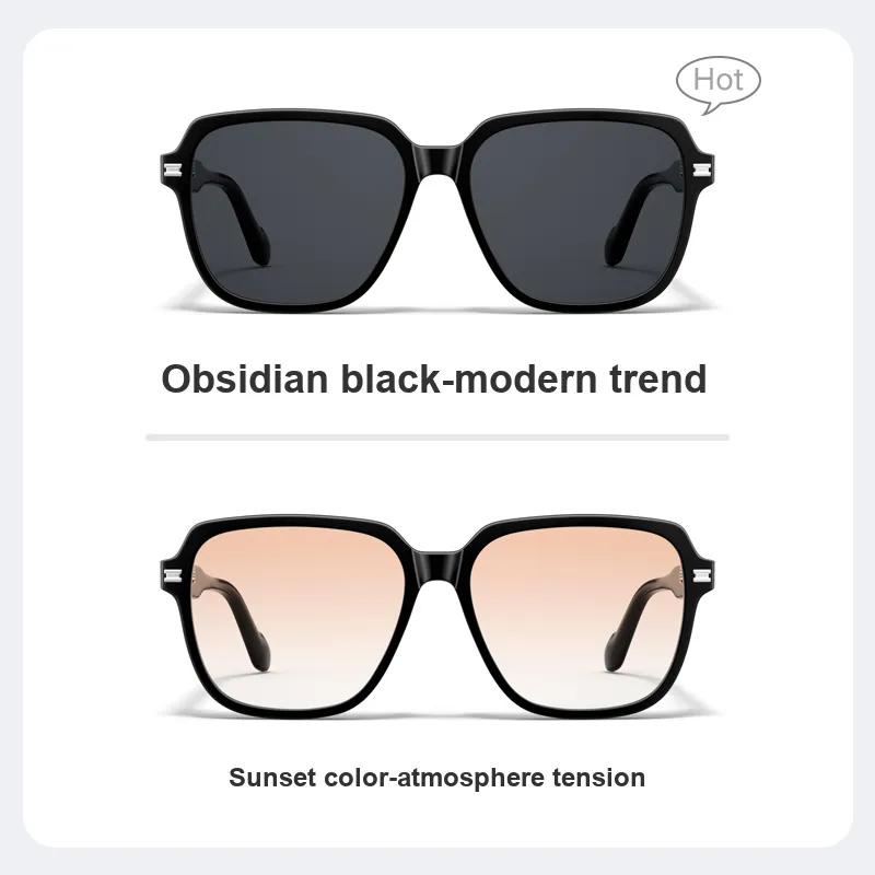 PARZIN Square Ink Lenses Unisex-5