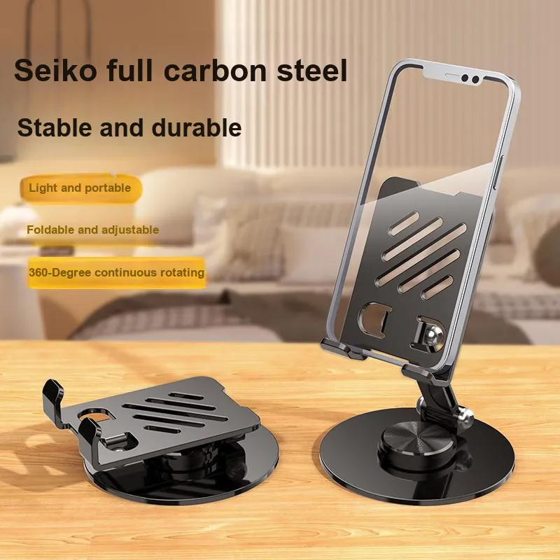 Shinco Phone Stands Desktop Foldable 360 Degree Rotating Adjustment Full Aluminum Alloy Stand-1