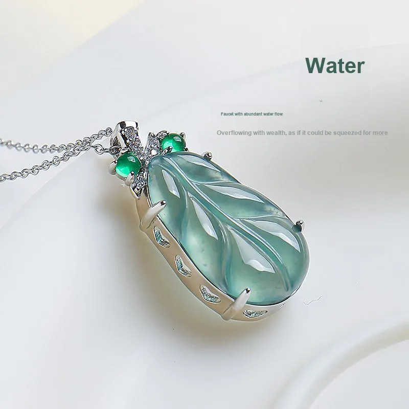 With The Heart Of The Jade Ice Glutinous Jadeite Necklaces Women's-4