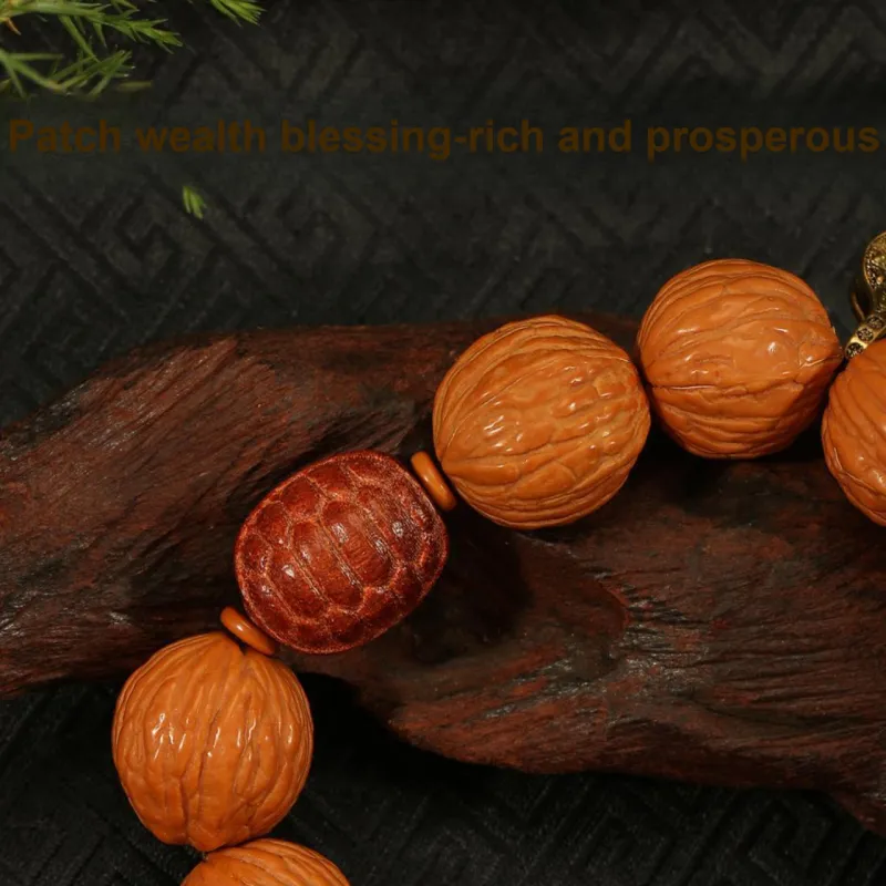 LIBALU Monkey Head Walnut Bracelets Unisex-5