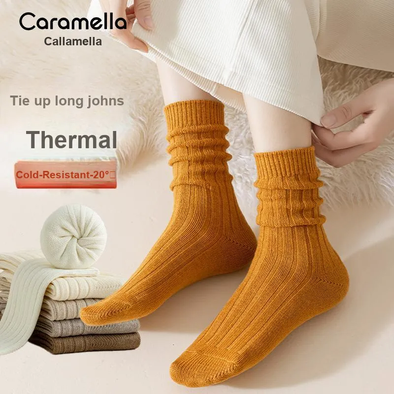 Caramella Mid Calf Socks Women's Combo Set-1