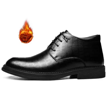 CHINT Dress Shoes Men Mid Top Black