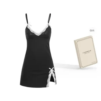 O'MESIK Nightgown Women's Gift Box Set Black