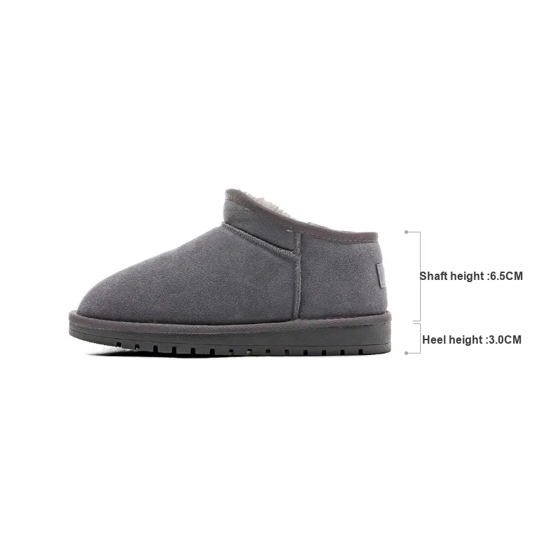 Warrior Warm Ankle Length Snow Boots Unisex Gray-5