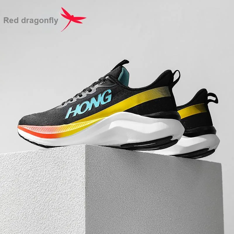RED DRAGONFLY Breathable Cushioning, Slip Resistant, Abrasion Resistant Low Top Running Shoes Men's-10