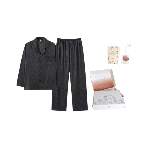 WANANNI Пижамный комплект Мужской Сумка для покупок Коробка Черный