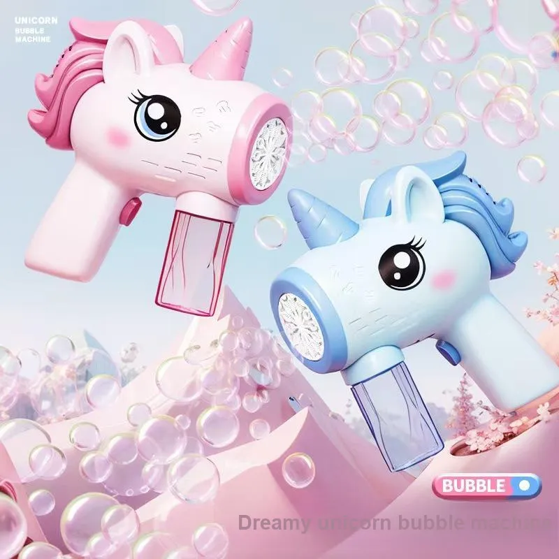 MDH Unicorn, Dreamy Light Handheld, Cute And Adorable Leak Proof Bubble Machines-5