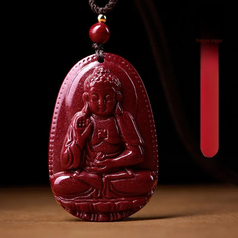 LOVING Reconstructed Cinnabar Necklaces Unisex-15