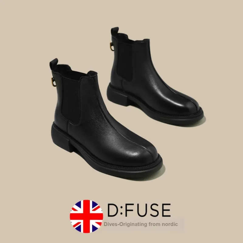 D:FUSE SCANDINAVIA Short Chelsea Boots 3.5cm Women's-10