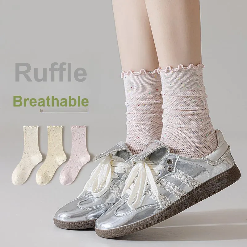 Top Melon Mid Calf Socks Women's Combo Set-23