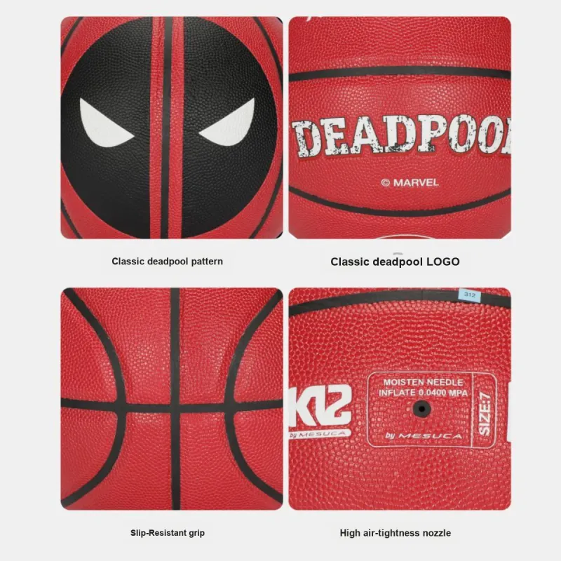 MESUCA MARVEL PU Basketball Red Size 7 Training Match Unisex-2