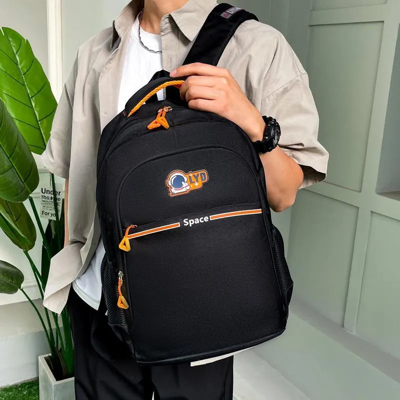 Deli Bear Oxford Backpack Unisex Orange/Green/Blue/Jasper-3
