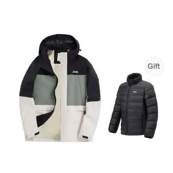 Jeep Water-Resistant Windproof Breathable Wear-Resistant Warm Anti-Static Water-Repellent Windbreaker Jacket Unisex