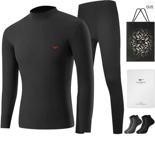 SEPTWOLVES Thermal Set Men's Gift Box Set+Shopping Bag