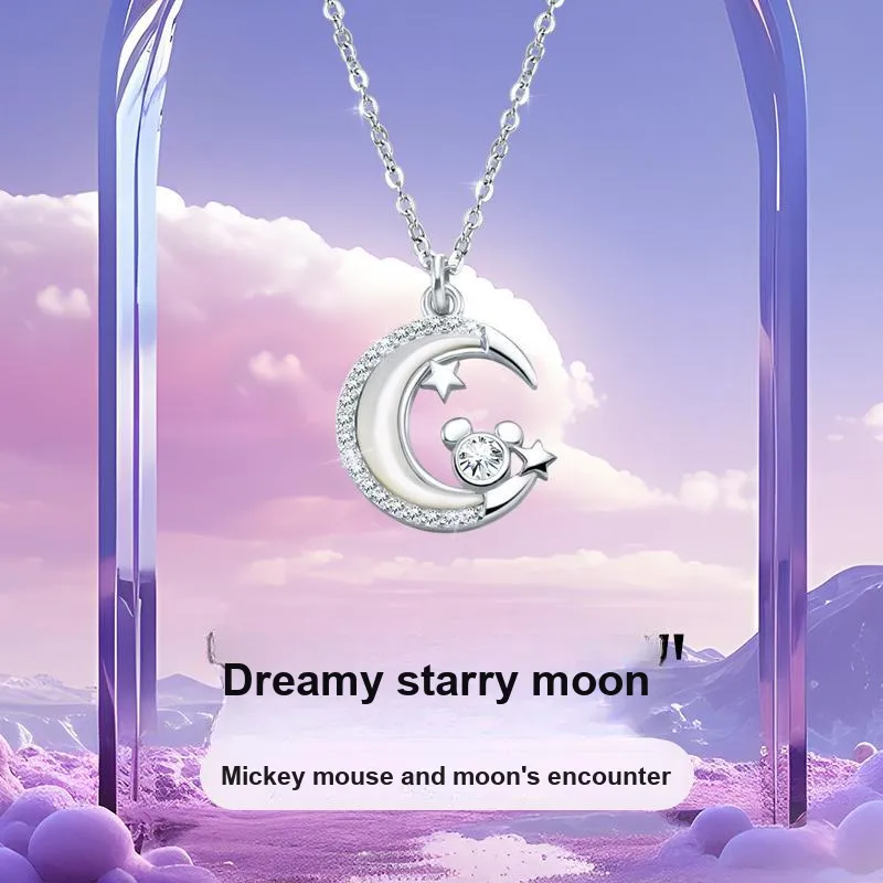 Disney Magic Colors Series S925 Silver Necklaces Women's-3