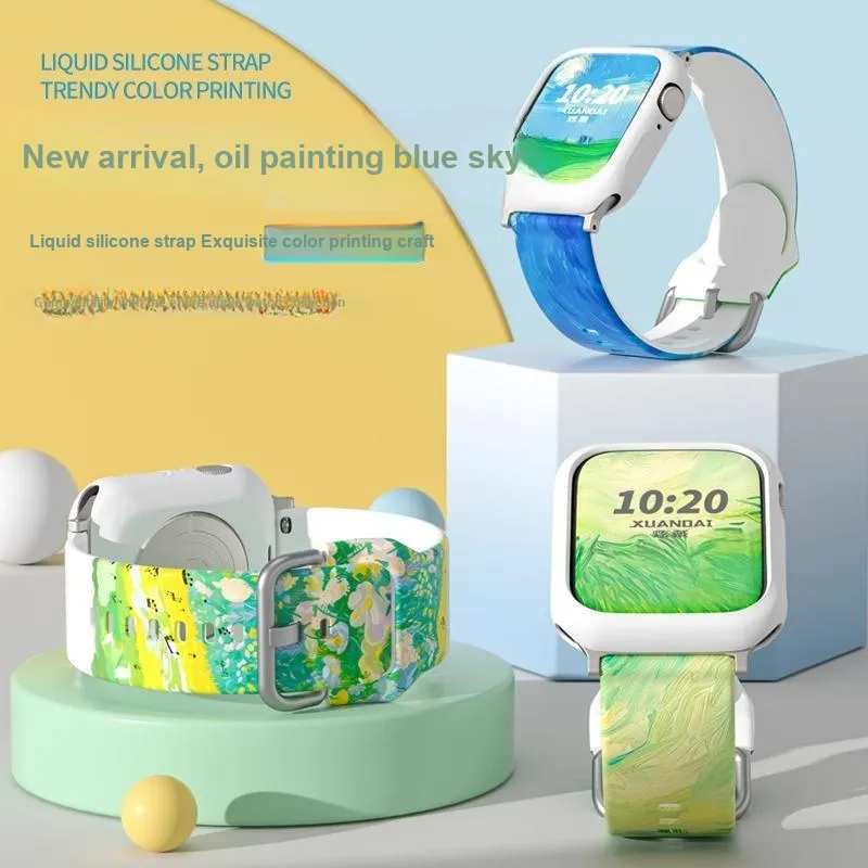 Mr. Strap Watch Band Apple Compatibility Silicone Material-6