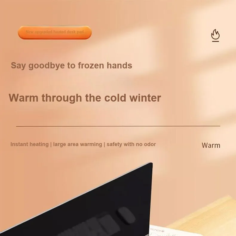 GULAN Extra Large Heating Desk Pad With Mouse Pad For Students Dormitory Office Writing Mouse Pads-2