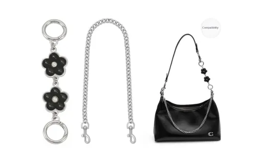 Lan Bao Fan Alloy Bag Accessory Women's Black