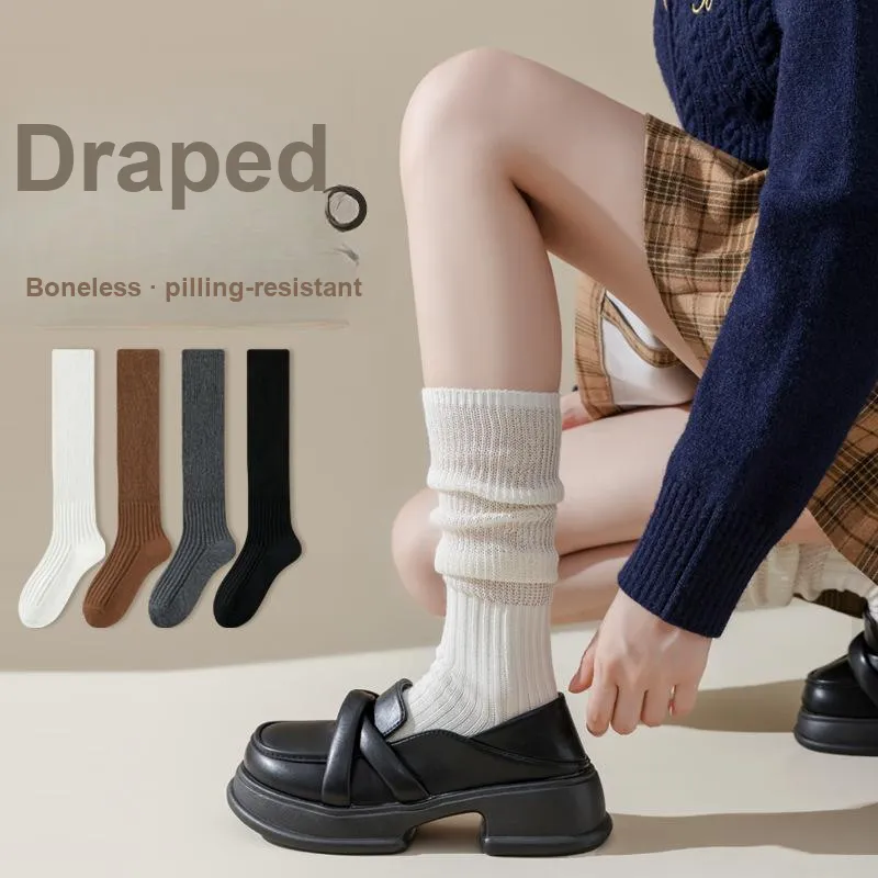 ALPLUME Mid Calf Socks Women's Combo Set-9