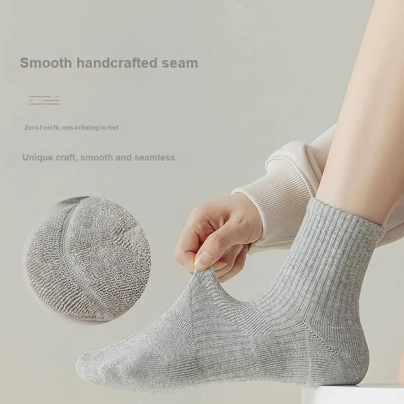 YINSHILIANGPIN Mid Calf Socks Women's 5 Pack-10