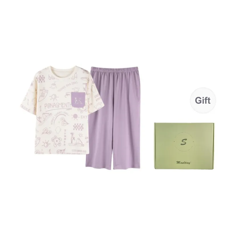 Maultiay Pajama Set Summer Women's Gift Box Set-0